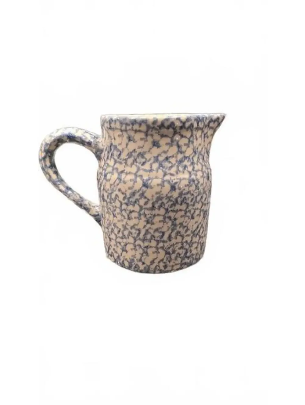 Vintage Robinson Ransbottom Blue Spongeware Mug